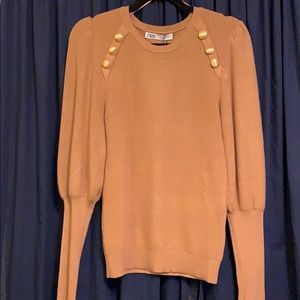 Brand New ⭐️ Zara Gold Button Sweater.